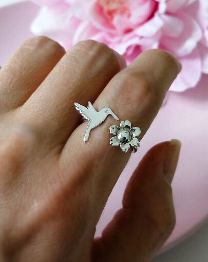 Anillo Alma Colibrí plata - Imagen 3