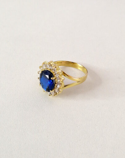 ANILLO CON CRISTALES ORO 18K - A PEDIDO! - Imagen 3