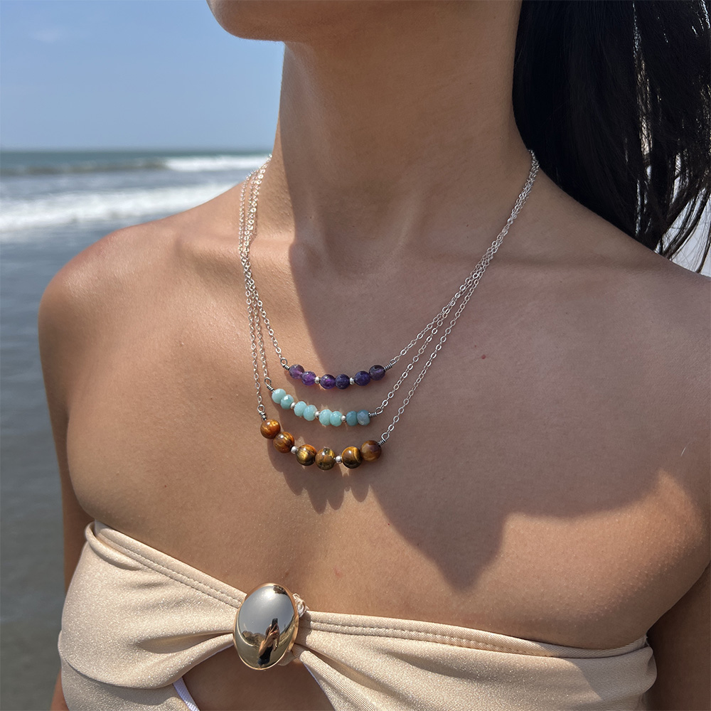 collares de piedras naturales modelo