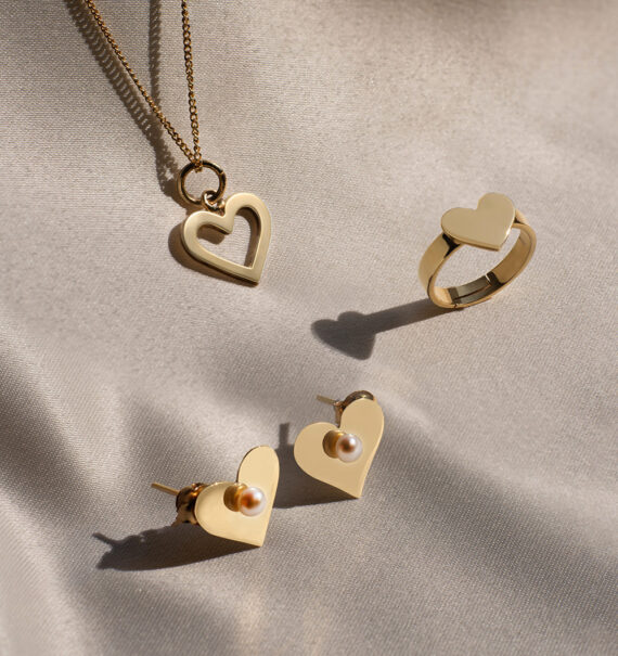 set cad corazon calado aret corazon perla