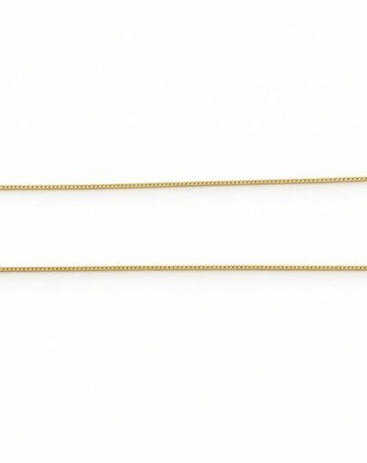 CADENA PANCER 45 CM PLATA CON ENCHAPE ORO - Imagen 3