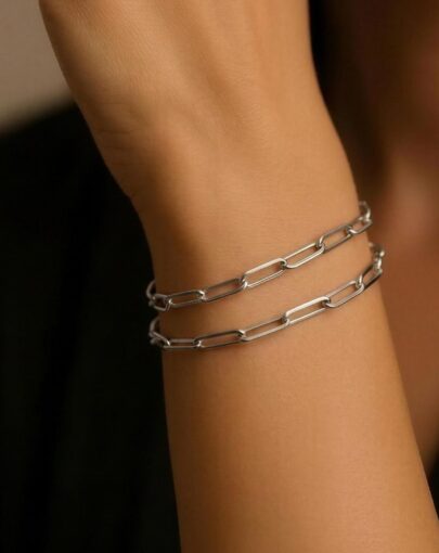 PULSERA CLIP PLATA - Imagen 3