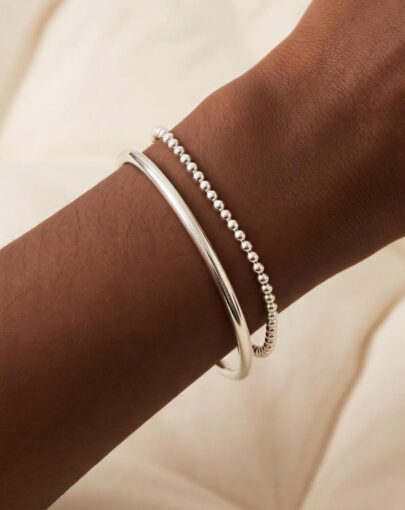 PULSERA BOLITAS PLATA - Imagen 3