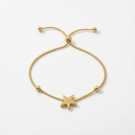 pulsera regulable estrella gold