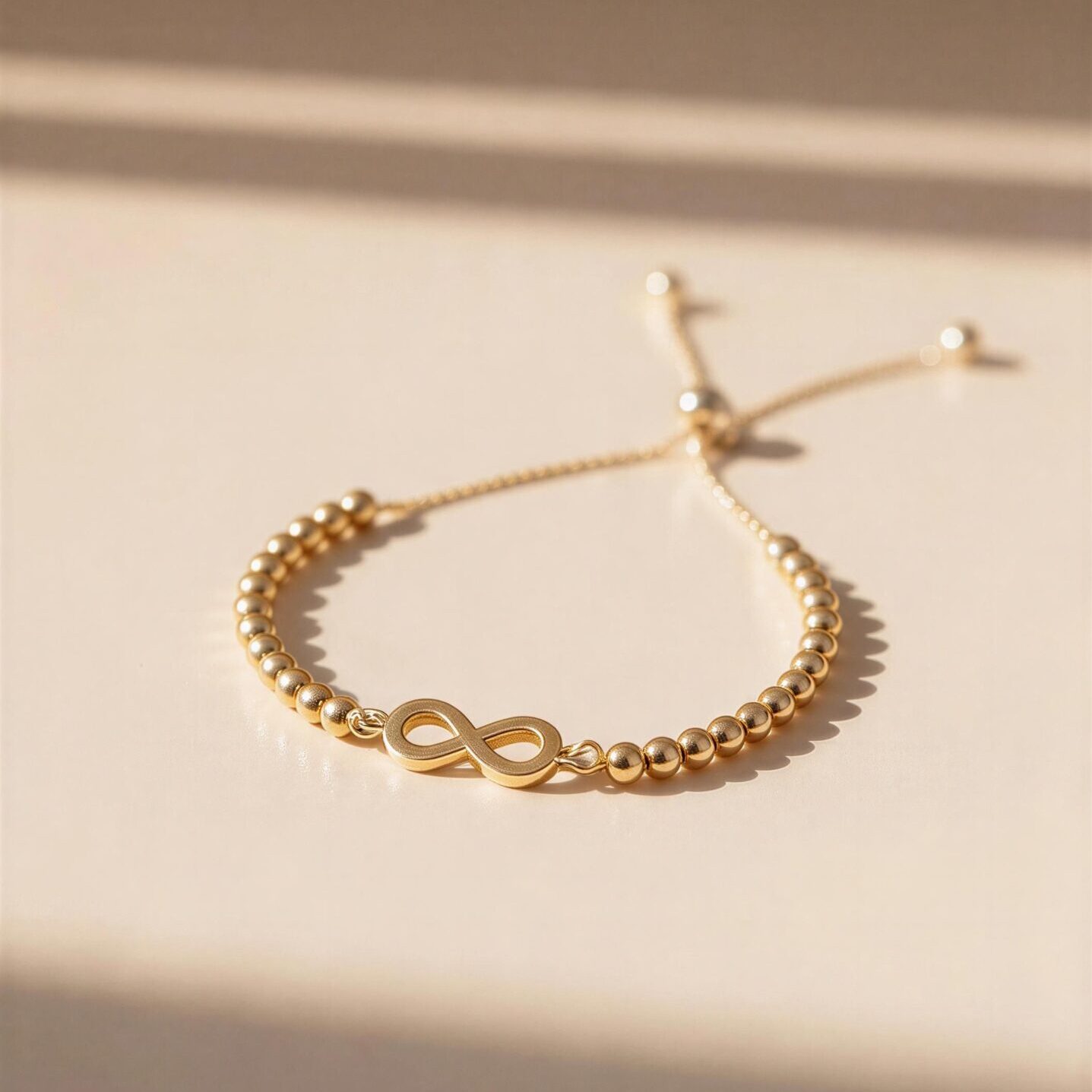 pulsera regulable infinito gold 2